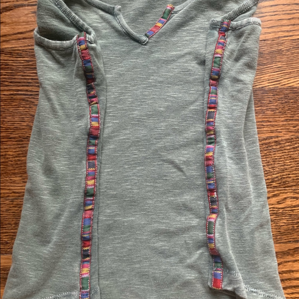 Anthropologie Green Racerback Tank Top